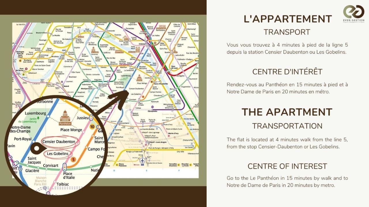 Appart 4Pers#Mouffetard#Port-Royal#La Sorbonne París Exterior foto